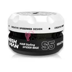 Ceara pentru par cu fixare medie NISH MAN Spider S5, cu keratina, 150ml